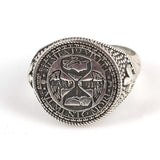 Professional 925 Sterling Silver Engraved Men's Ring