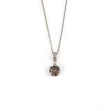 925 Sterling Silver Mystic Topaz Round Statement Pendant Necklace