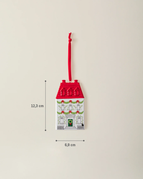 Dolomite Winter Tree Ornament - Elegant White Nordic Design