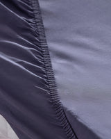 Premium King Size 100% Cotton Ranforce Fitted Sheet, Purple
