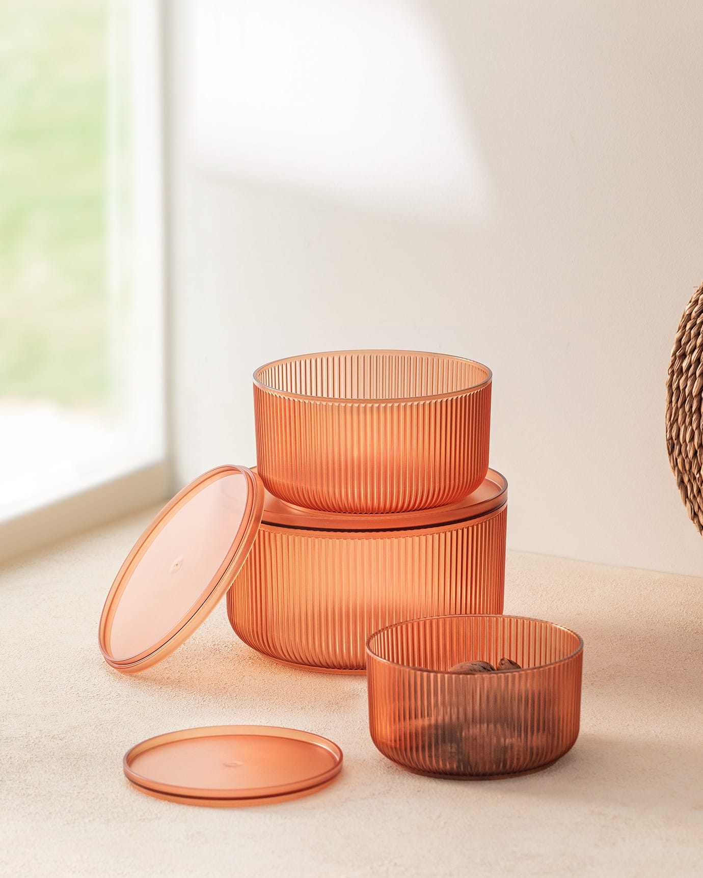 3-Piece Food Storage Container Set - 4000ml Capacity