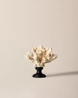 Resin Decorative Figurine - Elegant Cream Sculpted Accent