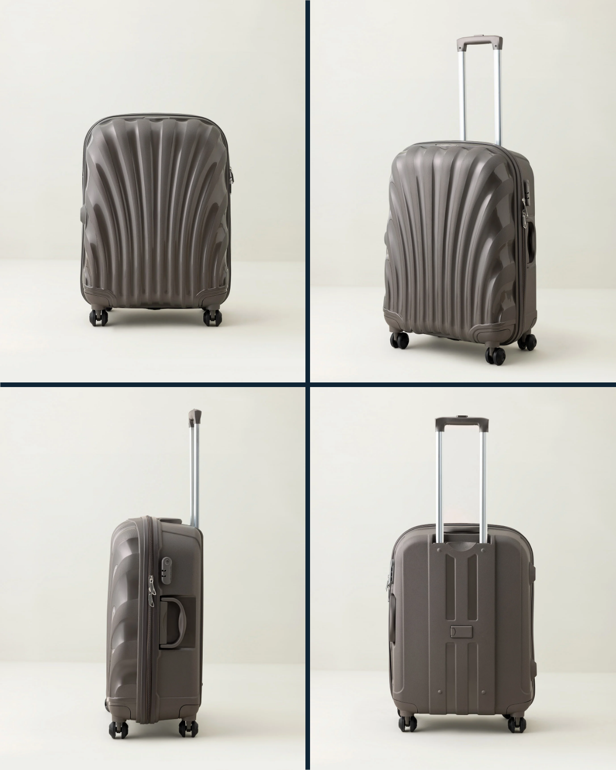 Medium Grey Hardshell Spinner Luggage