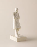 Resin Bookend - Elegant Soft Grey Decor for Contemporary Spaces