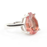 925 Sterling Silver Teardrop Zultanite & Zircon Ring