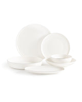 New Bone Porcelain 6-Person Dinner Set - Elegant Mirage Design