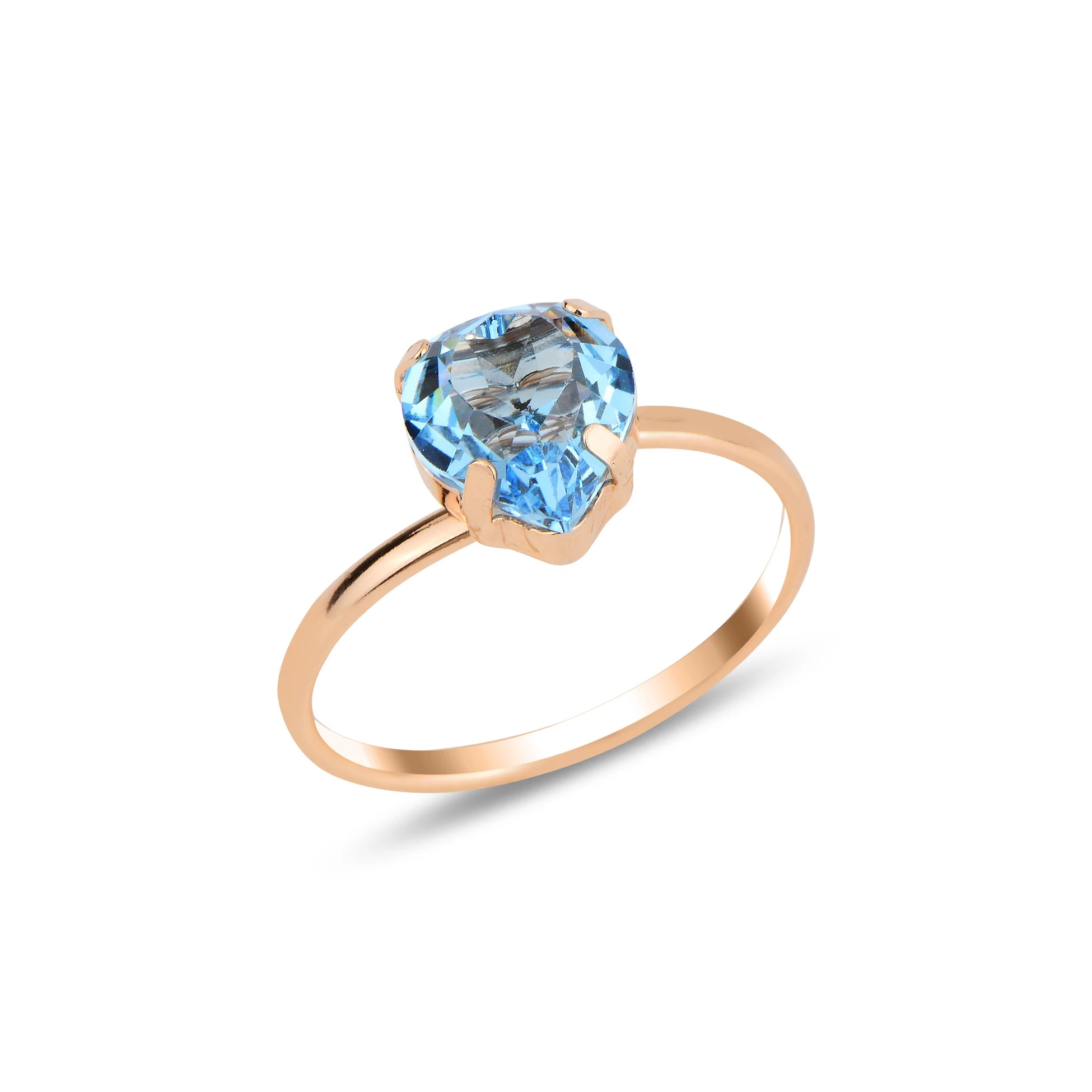 Swarovski Crystal 925 Sterling Silver Ring - Bezel & Prong Set Love Symbol