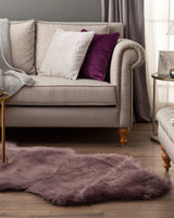 Acrylic Blend Faux Sheepskin Rug - Plush & Cozy Accent