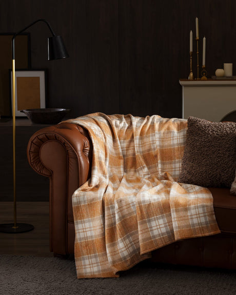 Cozy Camel TV Throw Blanket - Soft & Warm Living Room Comfort