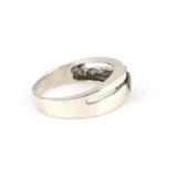 Elegant 925 Sterling Silver Green Gemstone Dual Ring