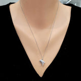 925 Sterling Silver Boot Pendant Necklace - Playful Charm