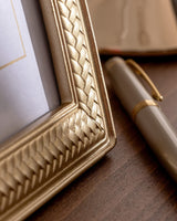 Small Gold Decorative Photo Frame - Tabletop Picture Display