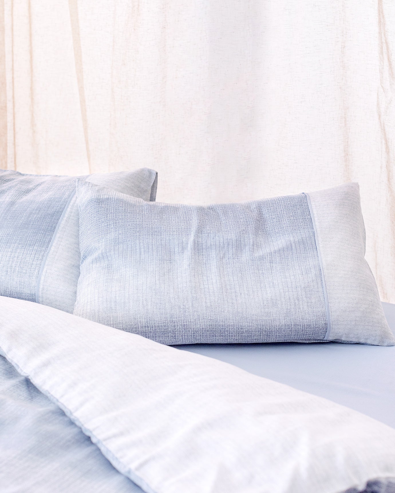 100% Cotton Double Duvet Cover Set - Crepe Print