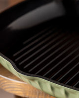 16 cm Non-Stick Grill Pan for Stovetop, Green Cookware