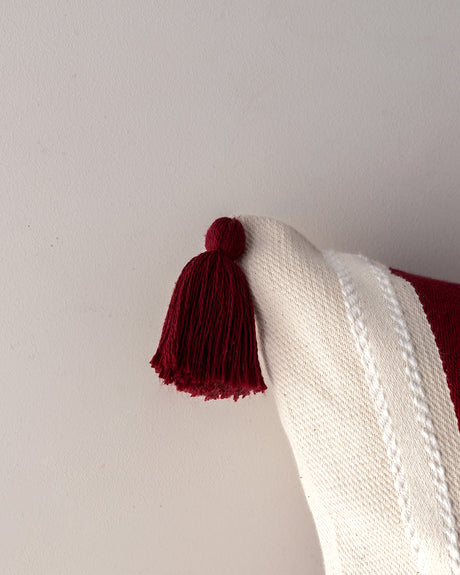 100% Cotton Decorative Cushion Cover - Soft Woven Design