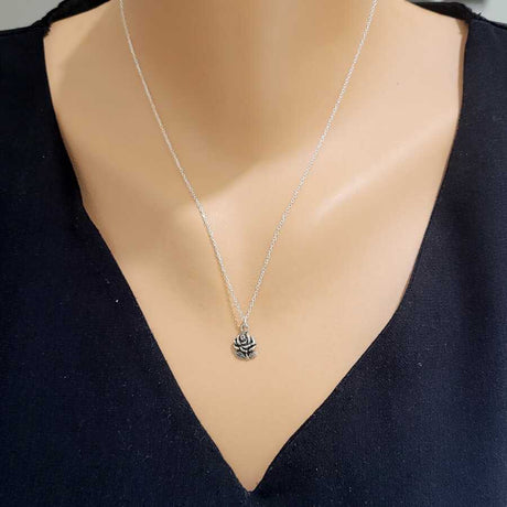 Premium 925 Sterling Silver Rose Necklace