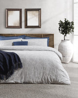 Viscose Cotton Blend Double Duvet Cover Set - Cluny Jacquard Weave
