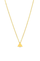 Sterling Silver Triangle Necklace - Minimalist Geometric Design
