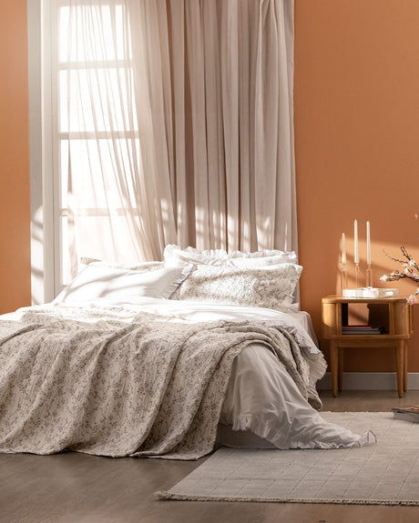 Marseille Double Bedspread Set, Purple Bedding