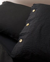Full/Queen Washed Crinkle Duvet Cover Set - Soft Textured Bedding