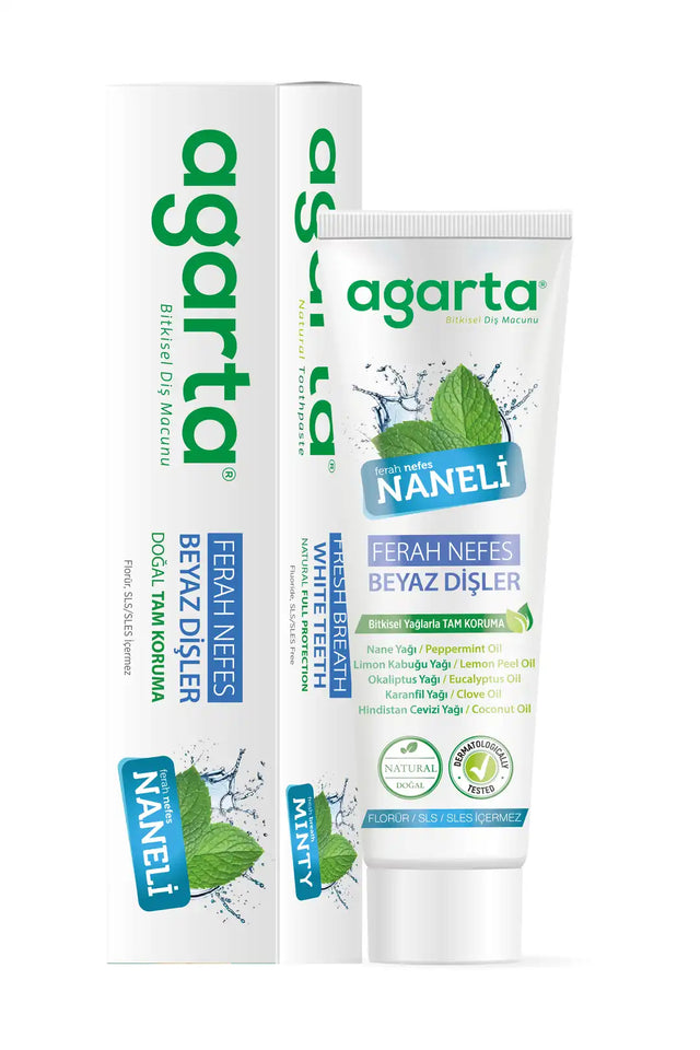 Toothpaste - Fresh Breath, Whitening & Sensitivity Relief, Natural Mint