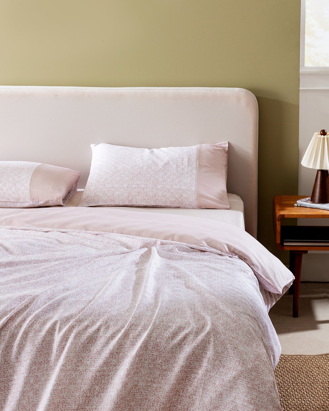 100% Cotton Crepe King Duvet Set - Soft Textured Comfort