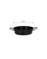 18cm Titanium Non-Stick Saucepan, Black