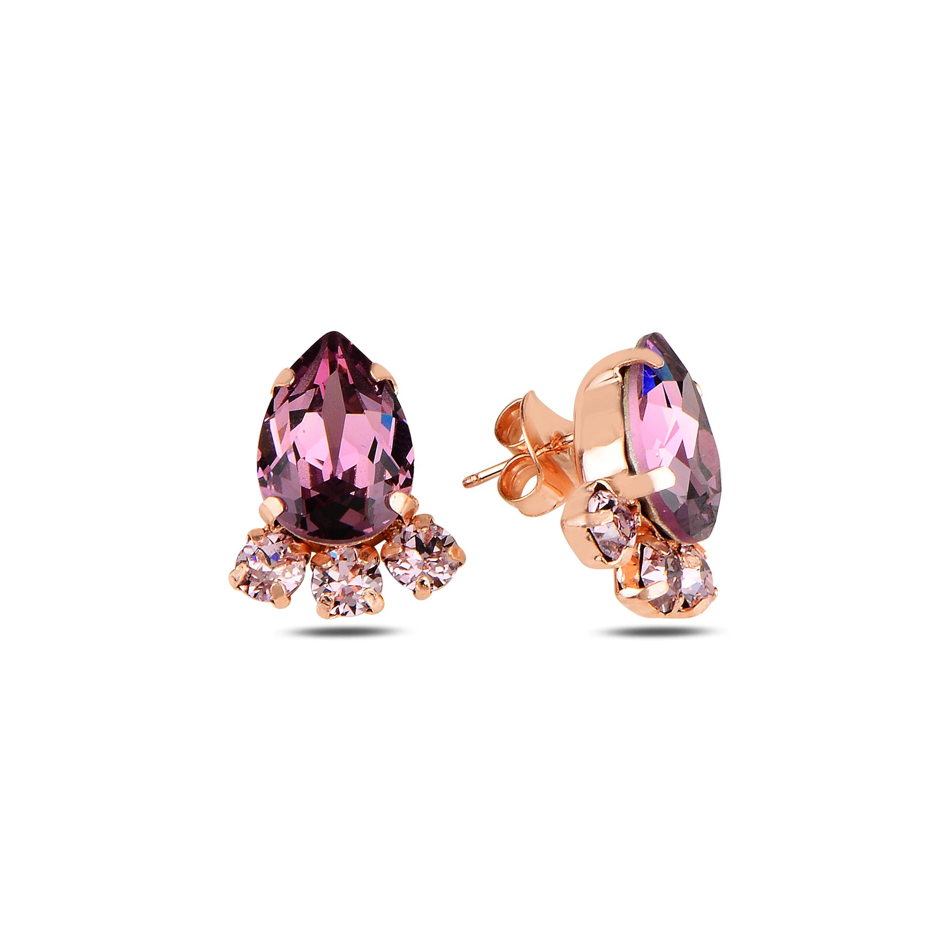 Swarovski Crystal Drop Earrings - Romantic Pear Cut & Feminine Design