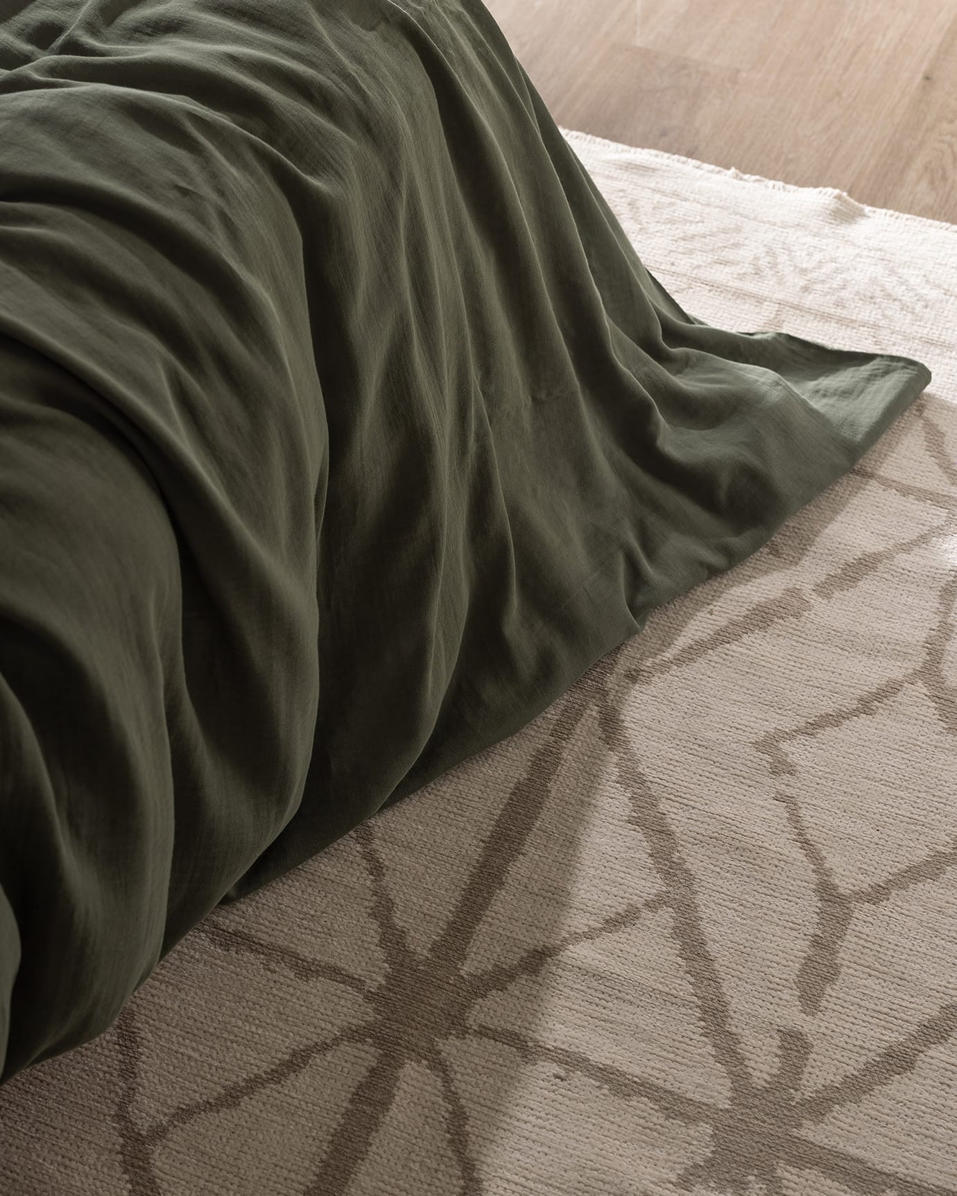 Double 100% Cotton Muslin Duvet Cover Set with Fitted Sheet