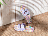 Women's Colorful Casual Slip-On Slippers - Vibrant Comfort Footwear