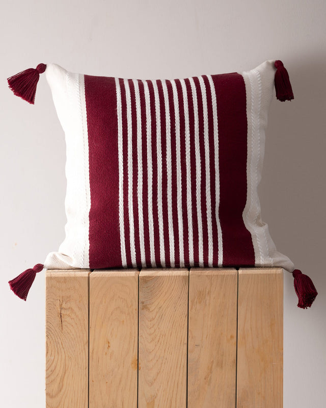 100% Cotton Decorative Cushion Cover - Soft Woven Design