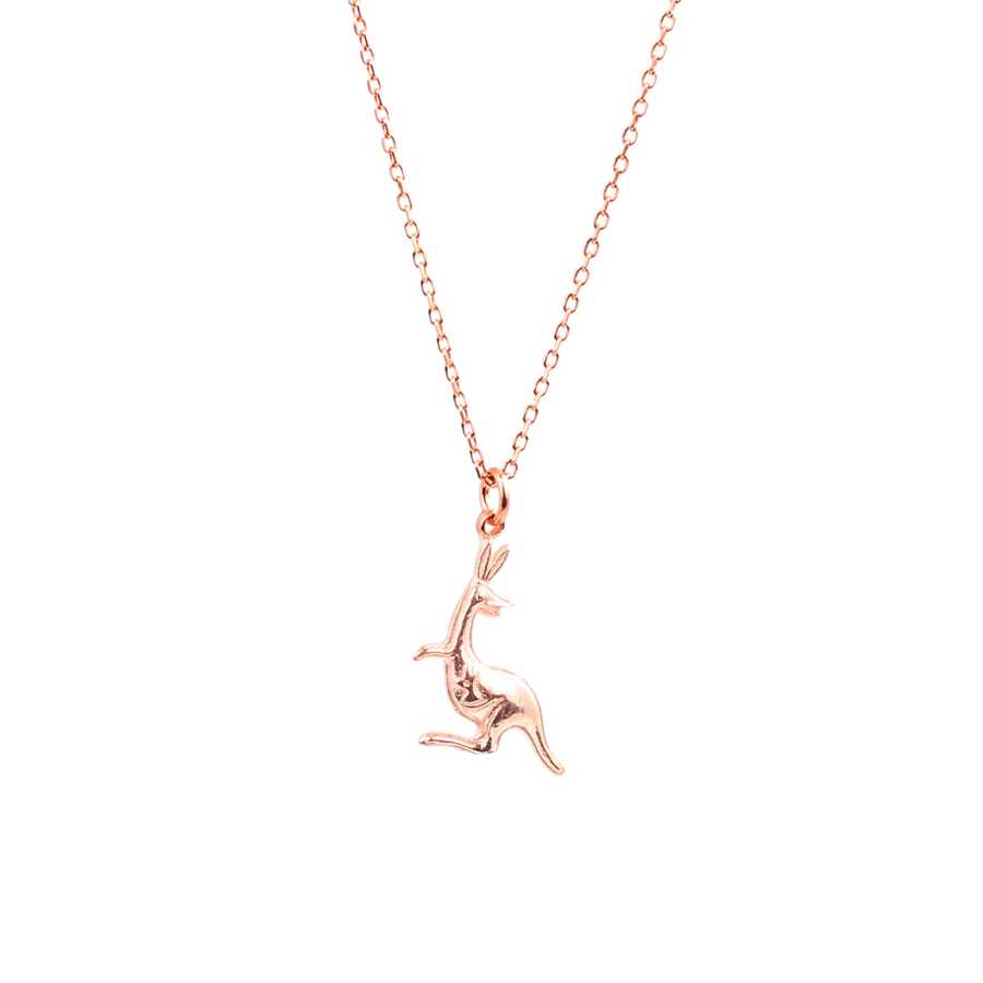 Premium 925 Sterling Silver Kangaroo Charm Necklace