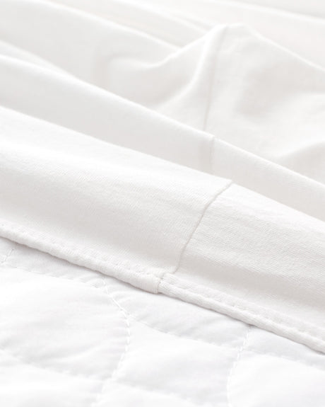 Twin Size Jersey Fitted Sheet - 100% Cotton Soft Knit Bedding