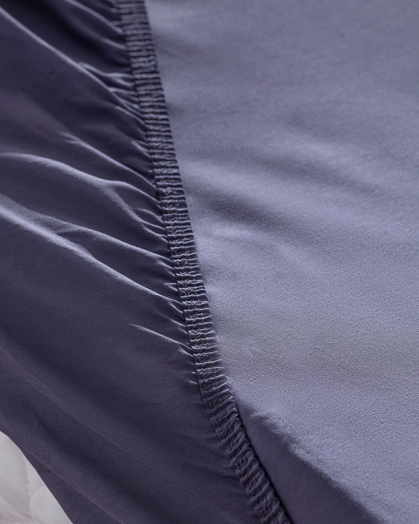 100% Cotton Ranforce Fitted Sheet, King Size, Purple
