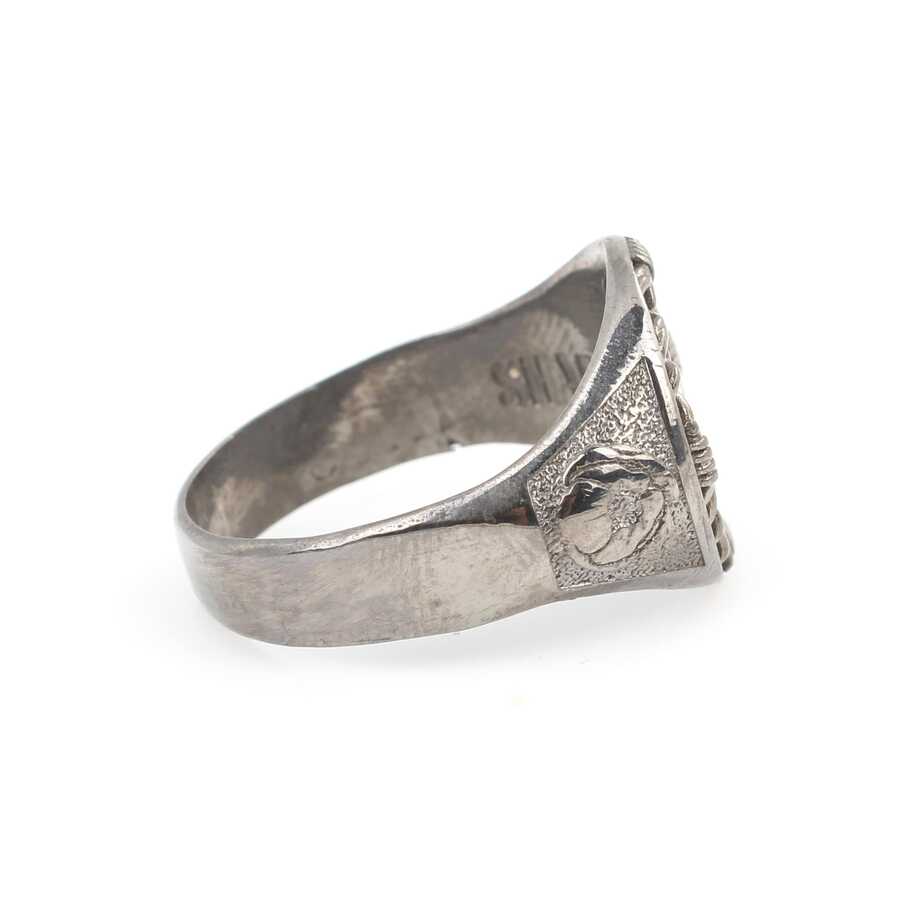 Premium Authentic 925 Sterling Silver Cross Sword Motif Mens Ring