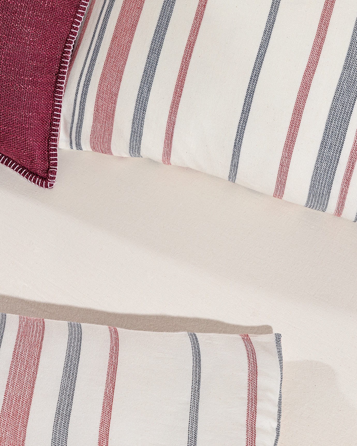 Full/Double Size Dobby Weave Duvet Cover Set - Textured Bedding