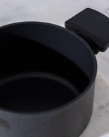 Titanium Professional Deep Saucepan, 18 cm, Black