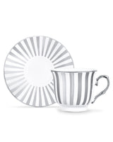 New Bone Porcelain Coffee Cup Set - Vibrant Modern Design