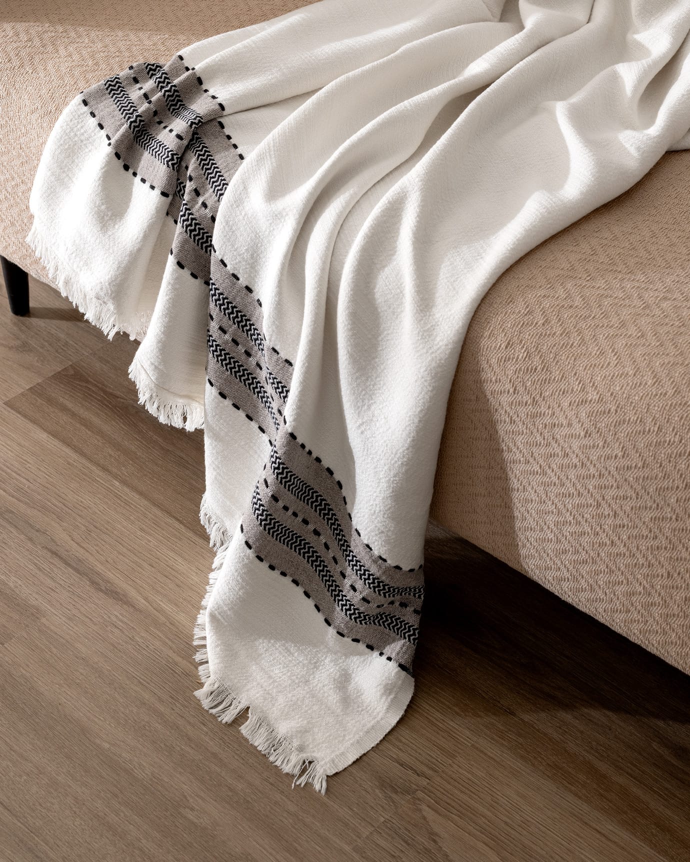 Soft Blend Textured Sofa Throw - Flamme Collection Design