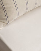 100% Cotton Single Duvet Set - Waffle Texture & Stripes