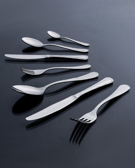 Stainless Steel 42-Piece Cutlery Set - Elegant Design