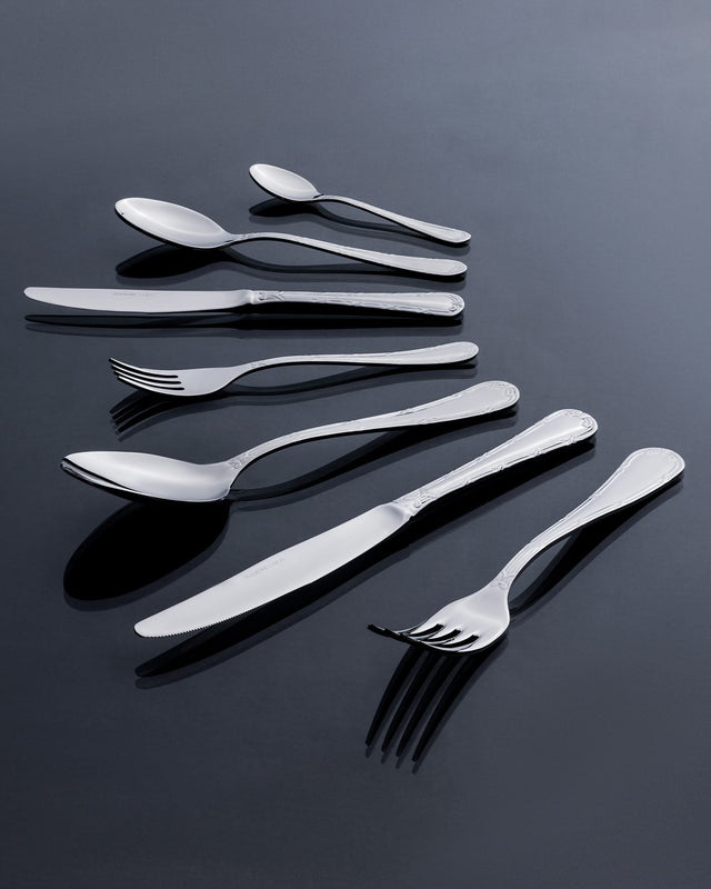 Stainless Steel 42-Piece Cutlery Set - Elegant Design