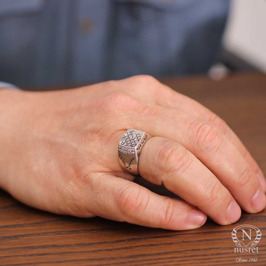 Bague pour homme Fihi Ma Fih en argent sterling premium