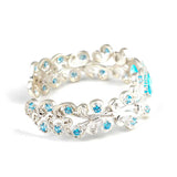 Premium 925 Sterling Silver Aquamarine Antique Bracelet