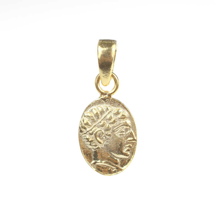 Premium Quality 925 Sterling Silver Caesar Medallion Pendant