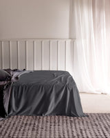 Ciel Single 100% Cotton Sateen Flat Bed Sheet