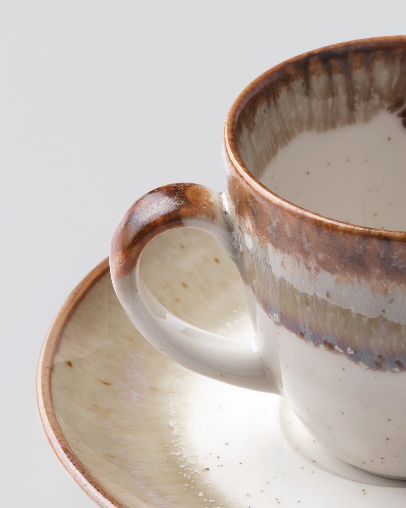 Porcelain 6-Person Coffee Cup Set - Mathilda Classic Design