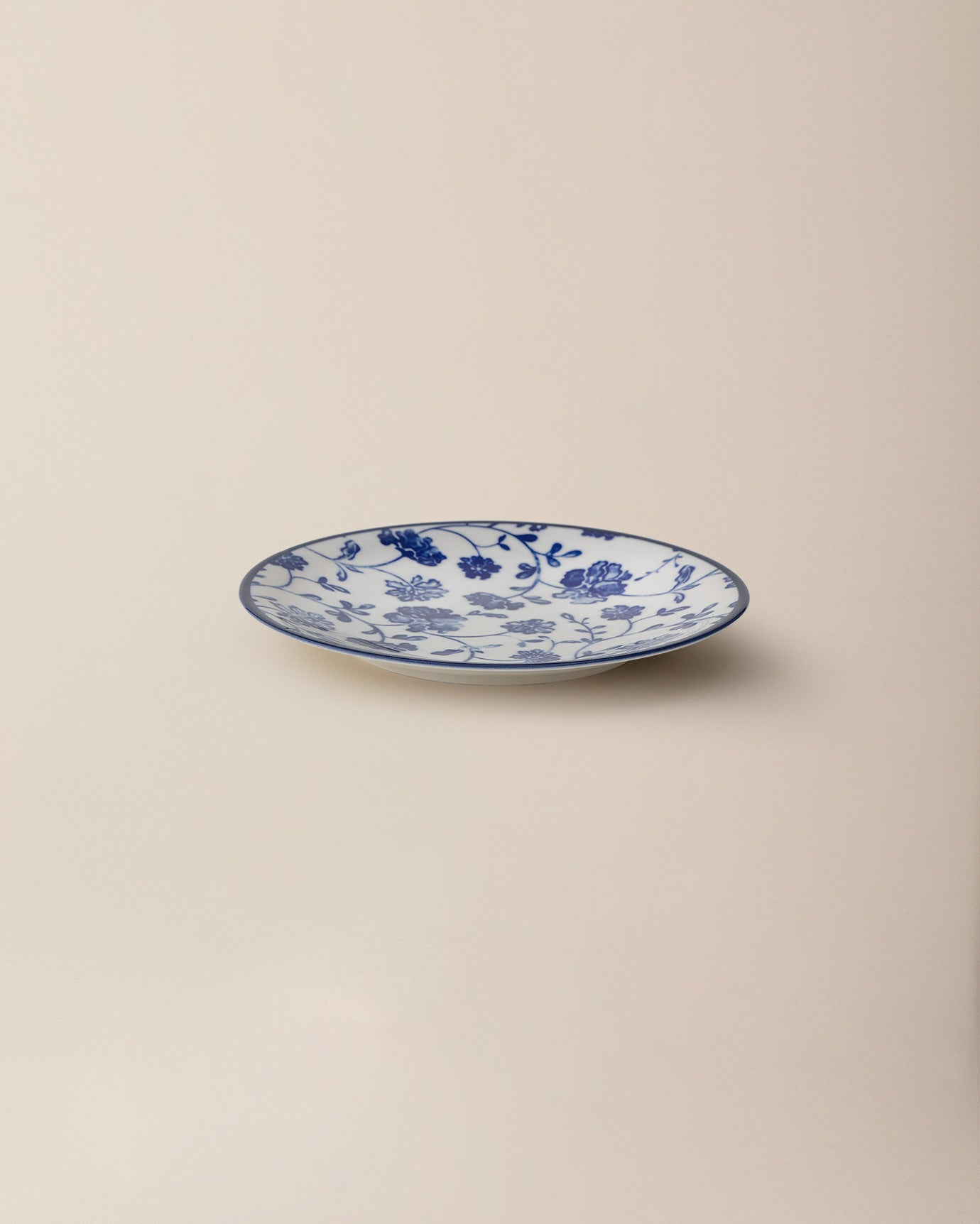 Neue Knochenporzellan-Teller – Traumhaftes Blaues Blumenmuster