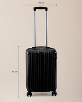 Black Carry-On Suitcase - Cabin Size Travel Luggage
