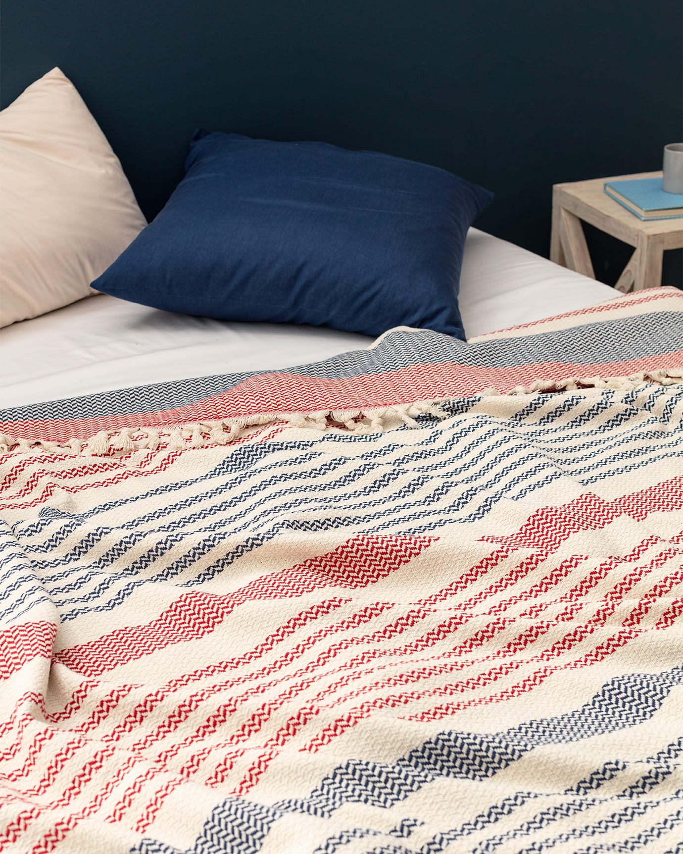 Denney Double Size Bedding Set - Quilted Bedspread & Pillow Shams